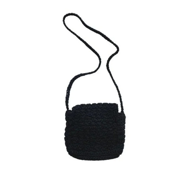 Vintage 90s Temma Dahan Crochet Shoulder Bag - Picture 4 of 4